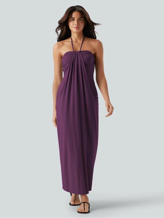 HALARA Dresses & Skirts - HALARA | Strapless Halter Maxi Dress